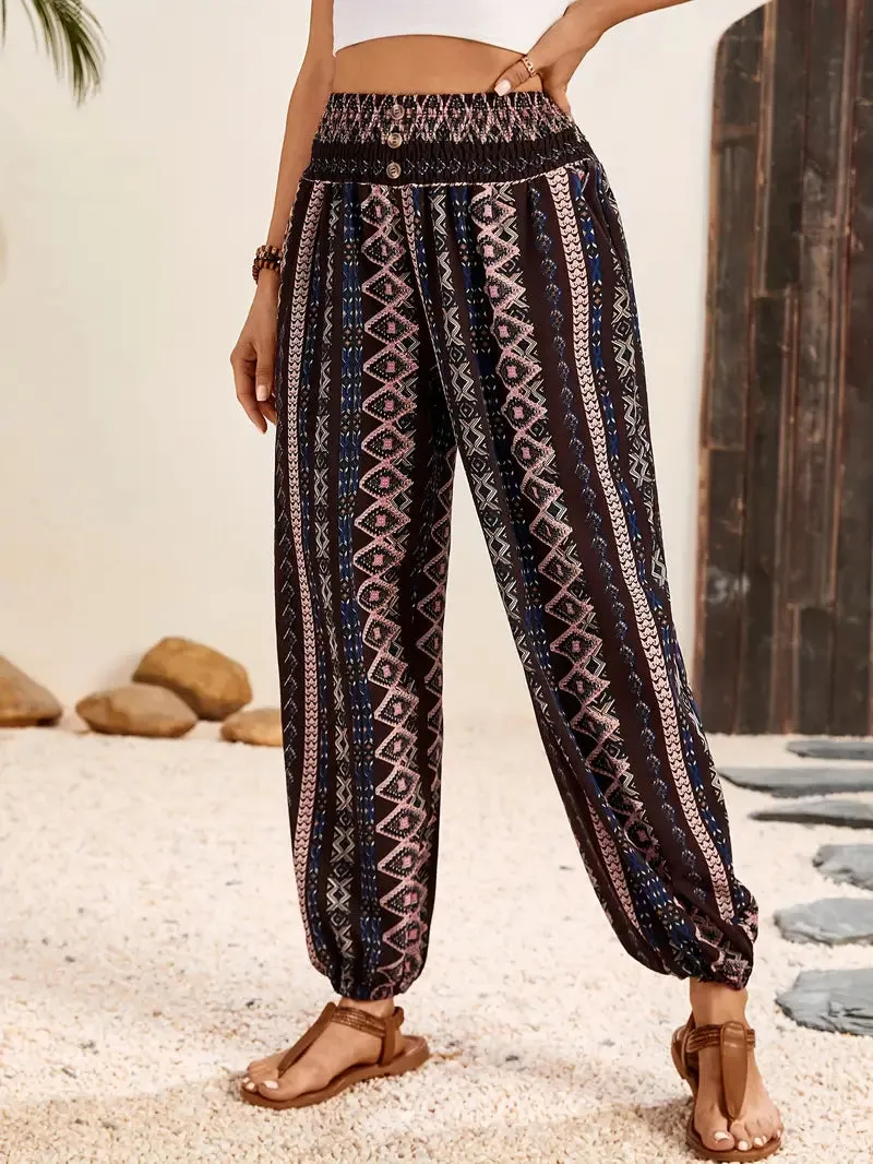 GAELLE | HIGH-WAIST SUMMER PANTS