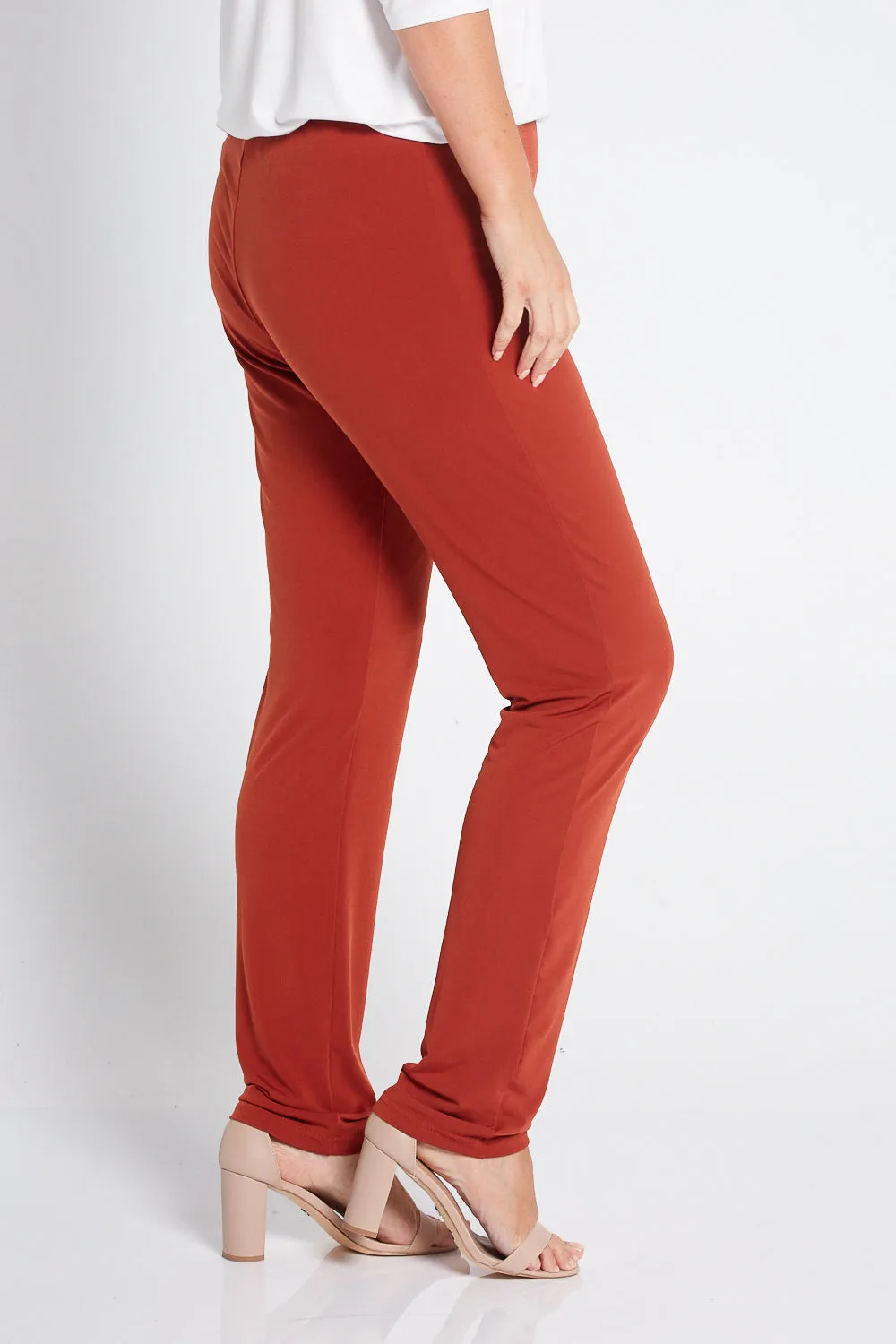 Gianna Pants Tall - Rust