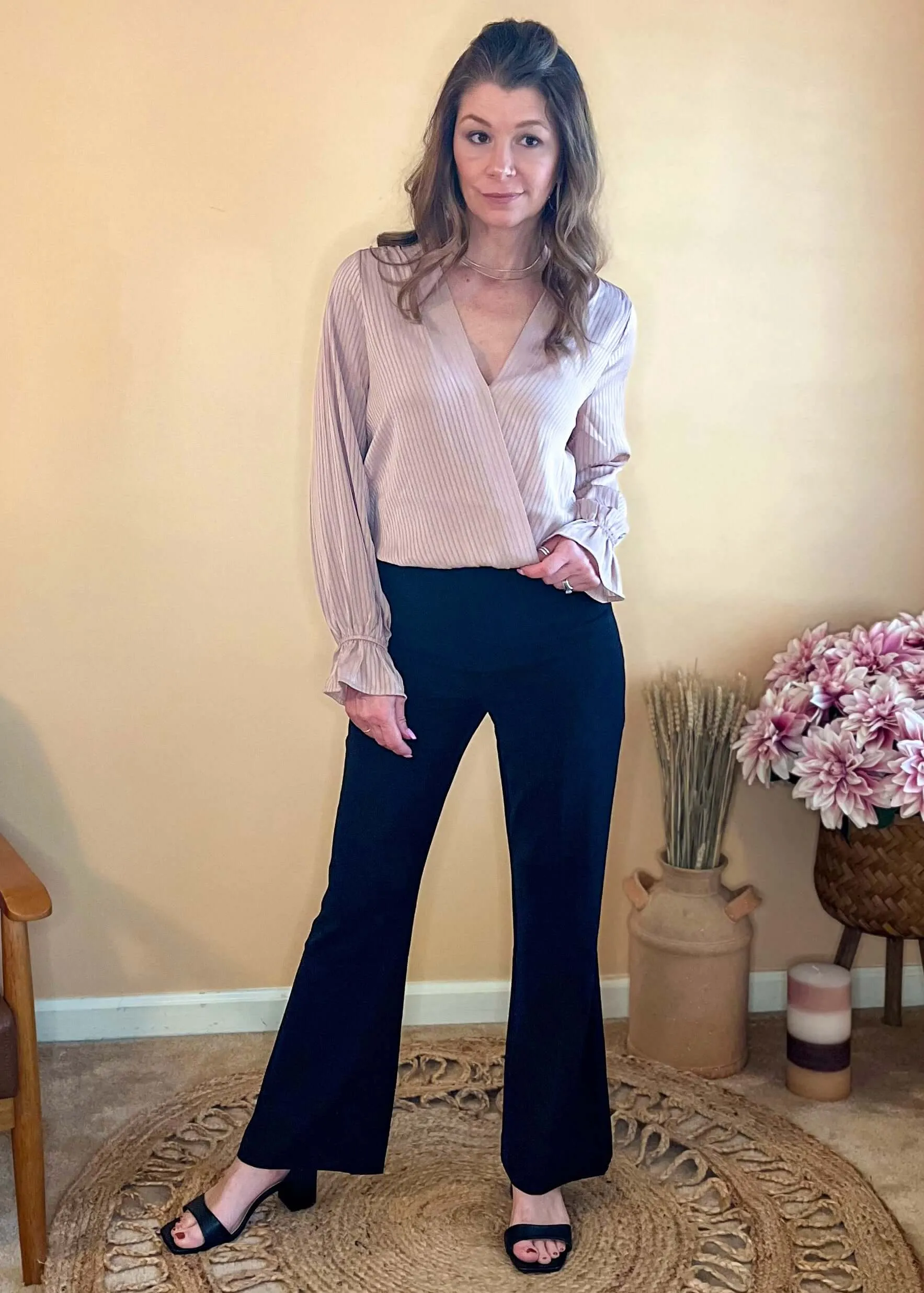 Going Forward Solid Flare Pants