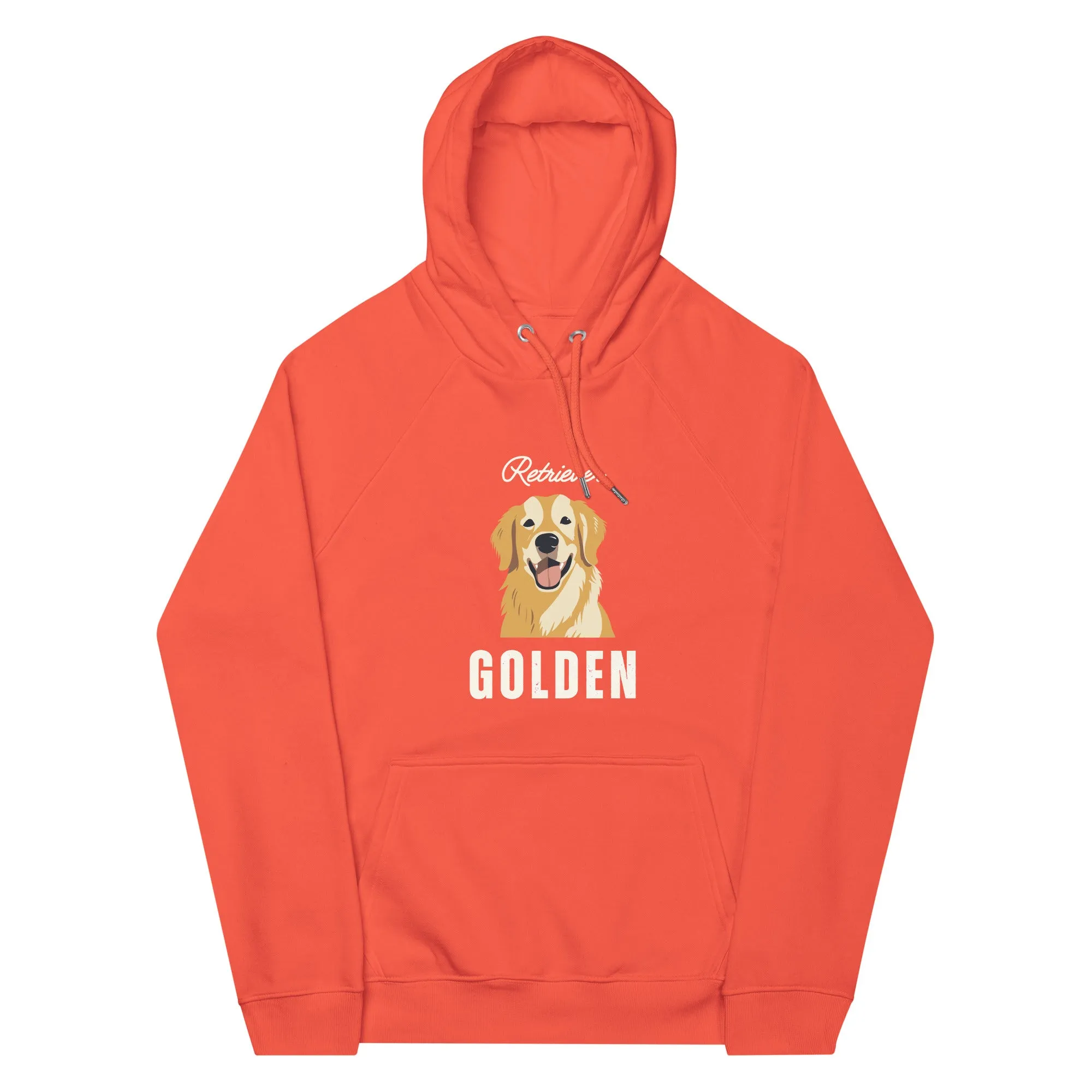 Golden Retriever, Unisex eco raglan hoodie