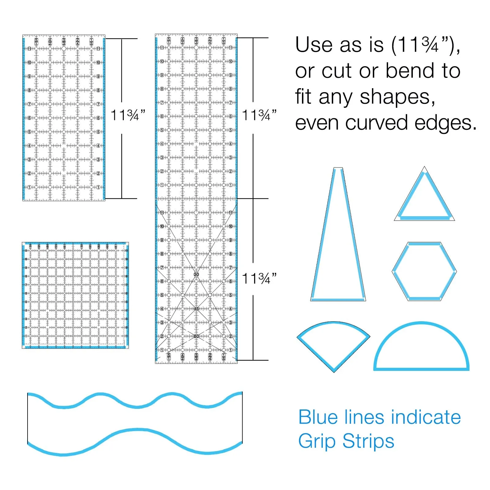 Grip Strips for quilt rulers