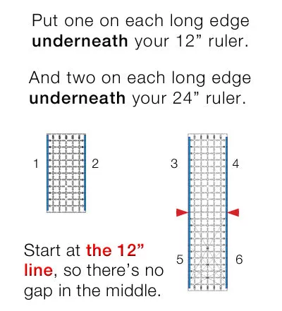 Grip Strips for quilt rulers