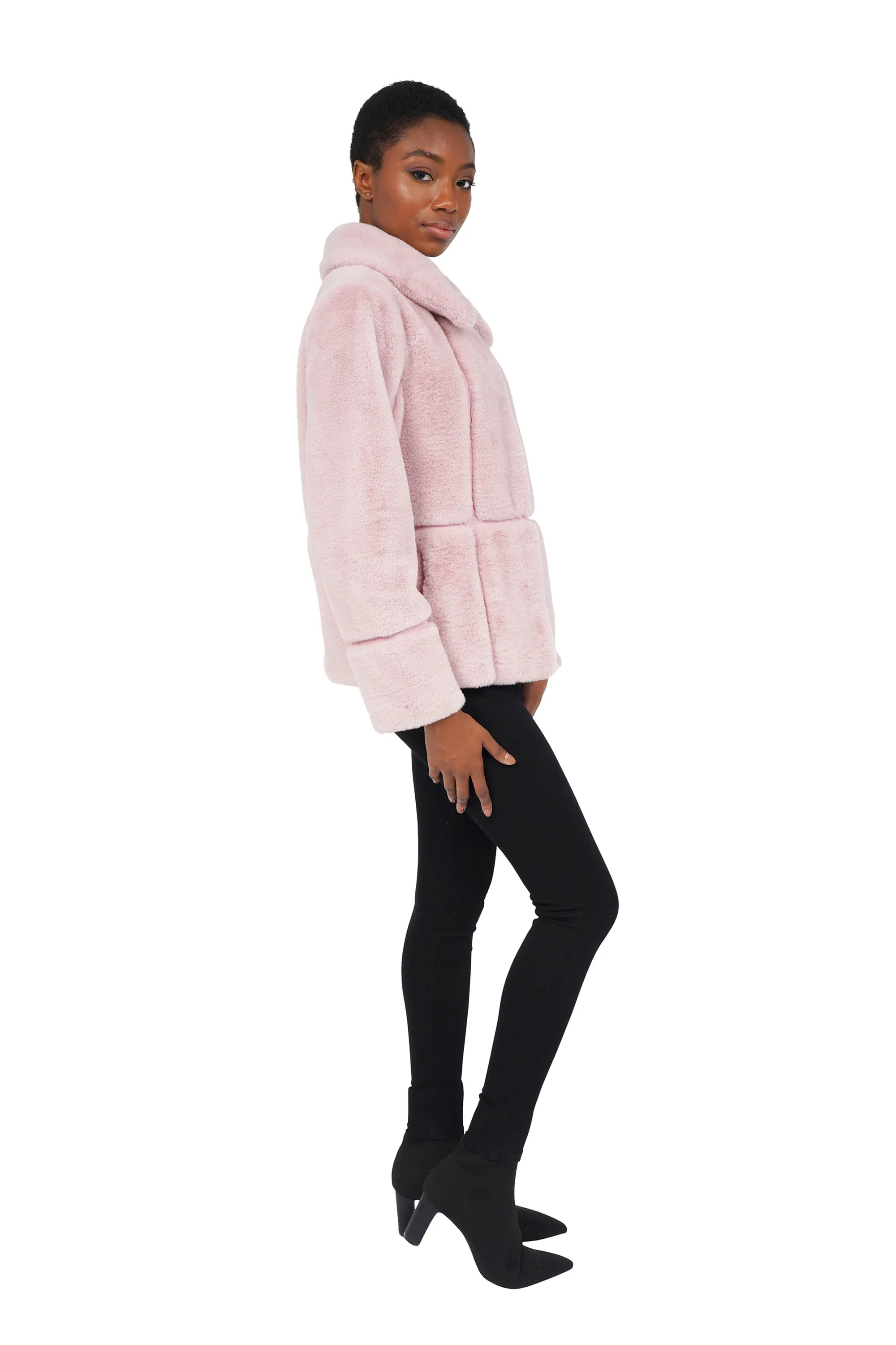 HARRIS FAUX FUR PANEL JACKET