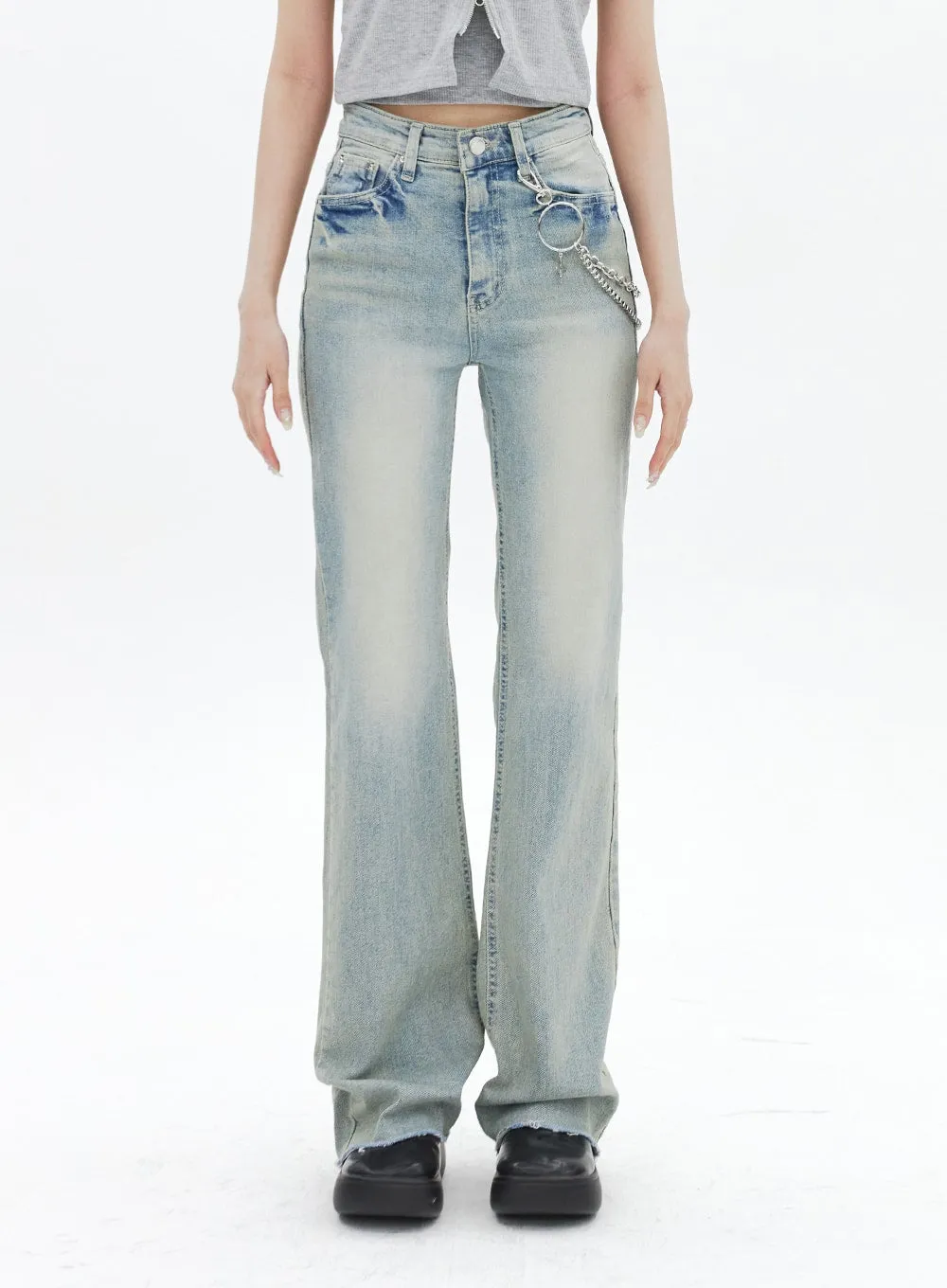 High Waist Bootcut Jeans BA320