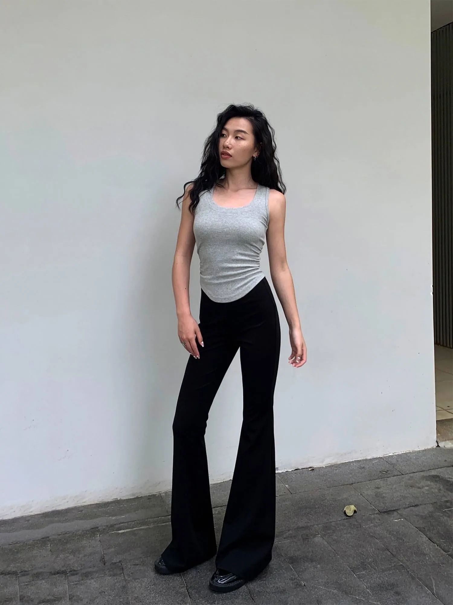 High-Waist Slimming Bell-Bottom Pants