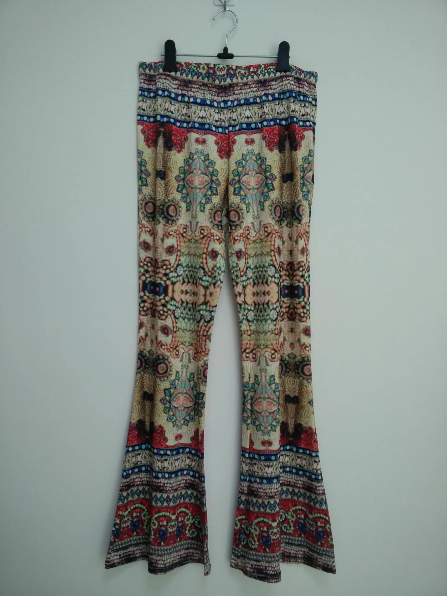 Hippie Elastic Stretch Boho Flare Pants