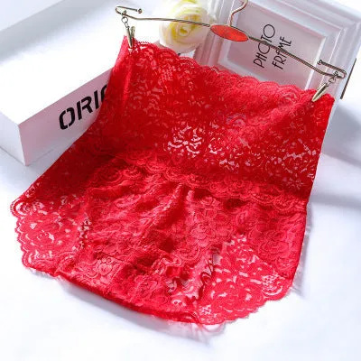 Hollow Lace Sexy High Waist Panties