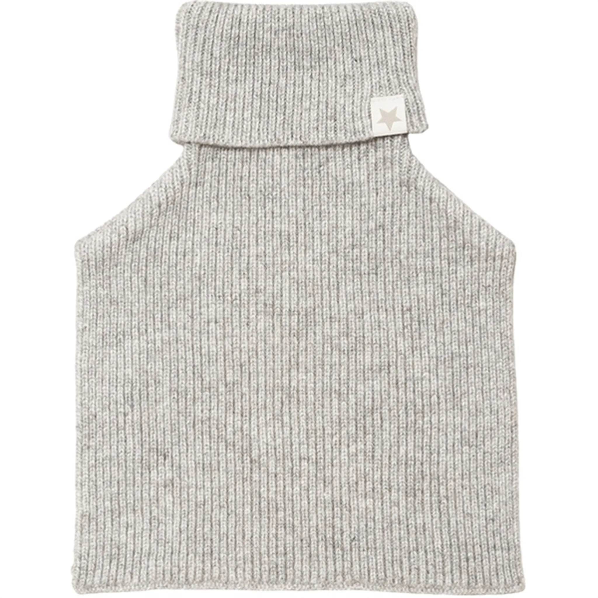 Huttelihut Neck Warmer Wool Knit Light Grey Melange