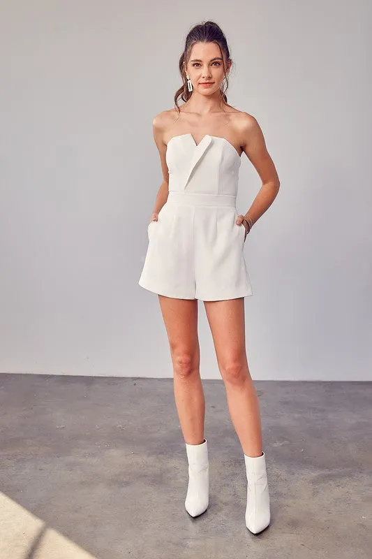 ISABELLA OFF SHOULDER ROMPER