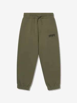 KENZO Boys Logo Joggers in Khaki