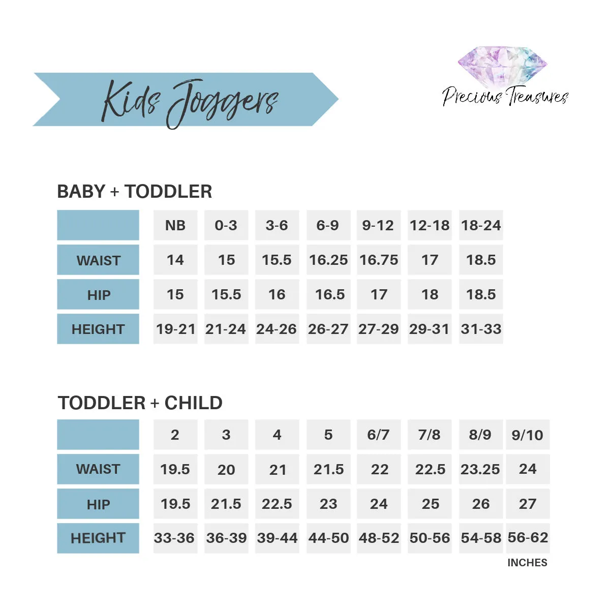 Kids Joggers ~ Spring Garden Party