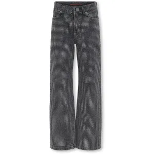 kids ONLY Grey Denim Hudson Wide Deco Denim Jeans Red Cro