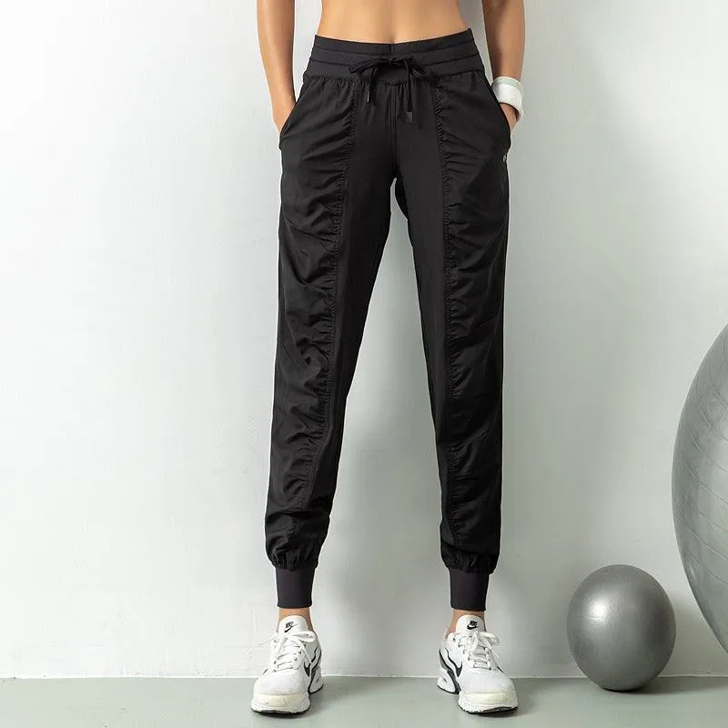 KittenAlarm - Ariella High Waist Solid Sports Jogger Pants