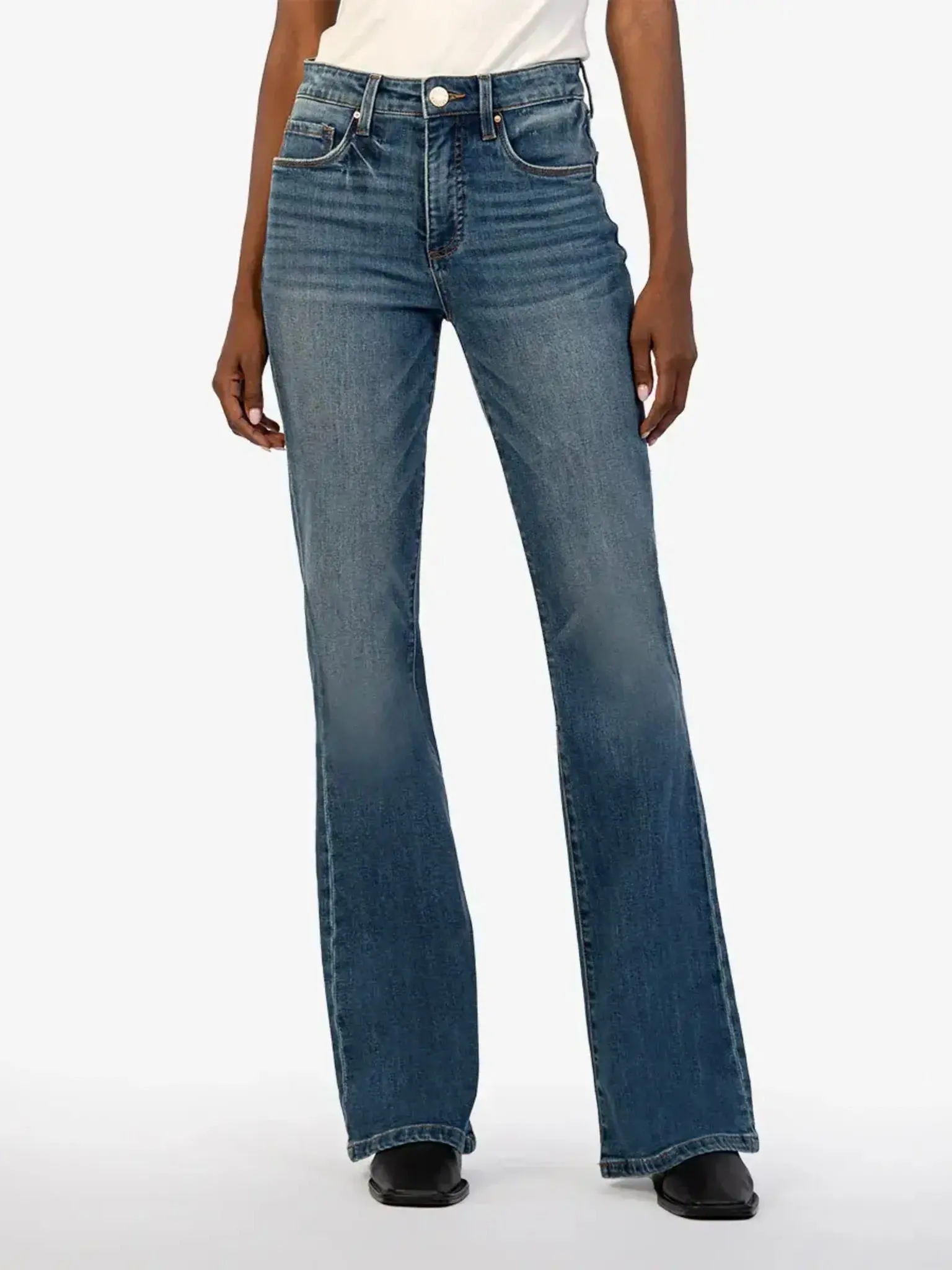 Kut Jeans  : Ana High Rise Fab Ab Flare