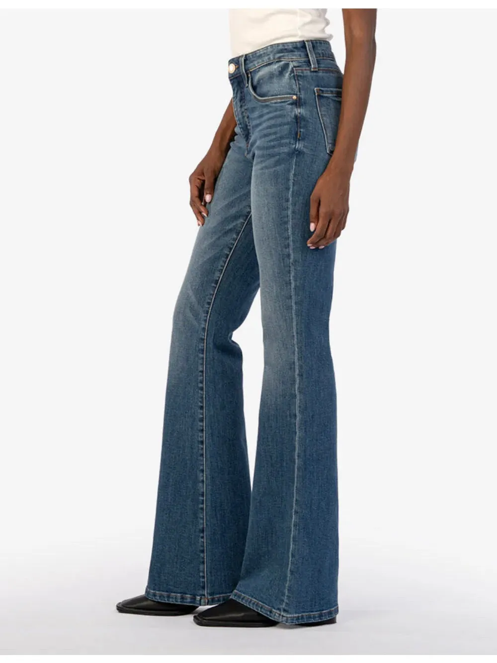 Kut Jeans  : Ana High Rise Fab Ab Flare