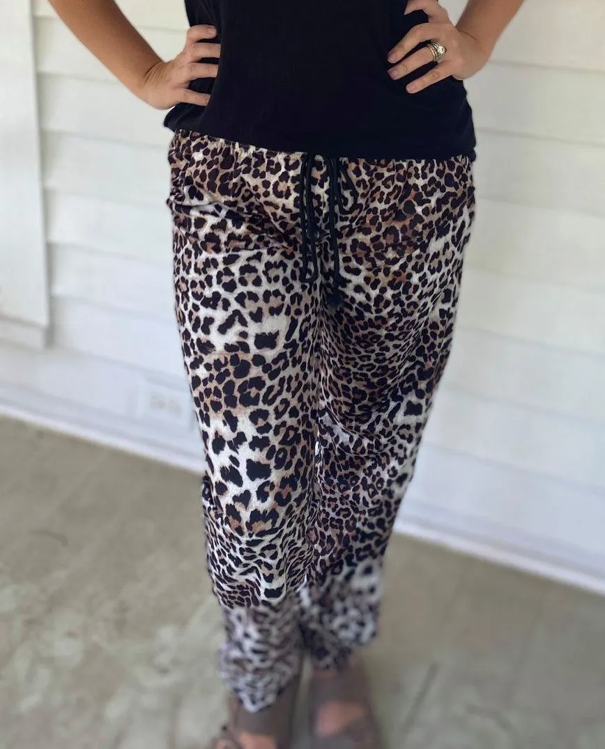 Leopard Joggers