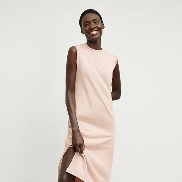 Lou Dress - Pima Cotton :: Dusty Pink