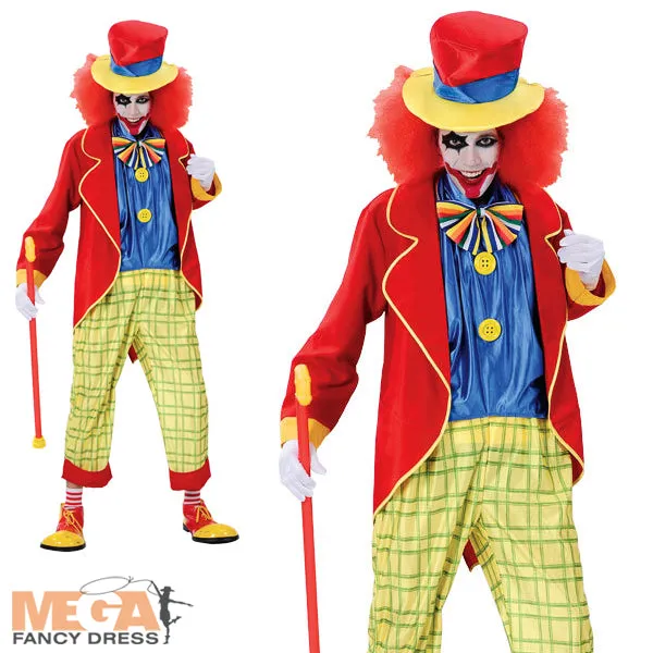 Mens Crazy Clown Halloween Circus Carnival Fancy Dress Costume   Hat