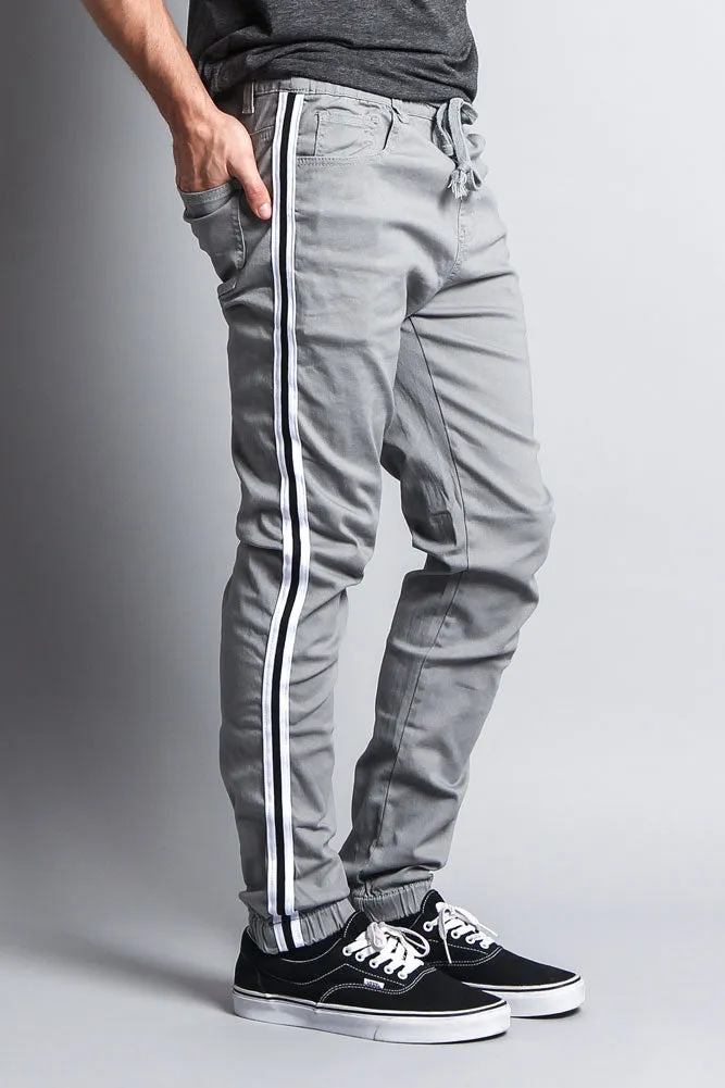 Men's Side Striped Band Joggers