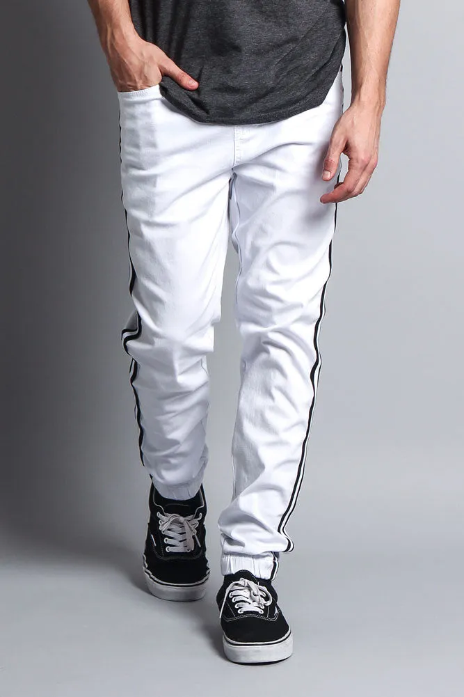 Men's Side Striped Band Joggers