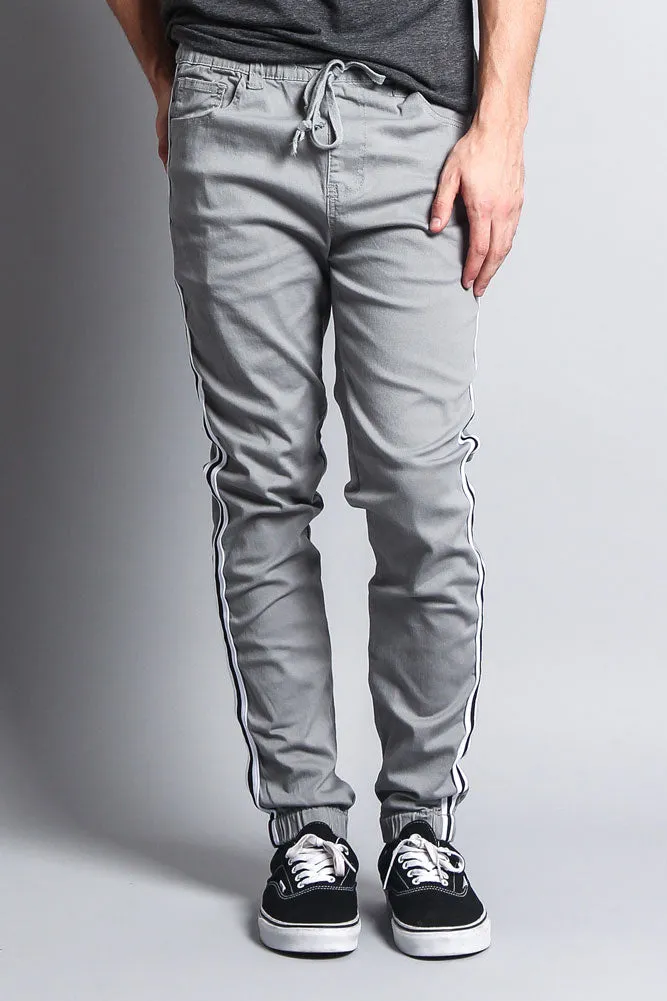 Men's Side Striped Band Joggers