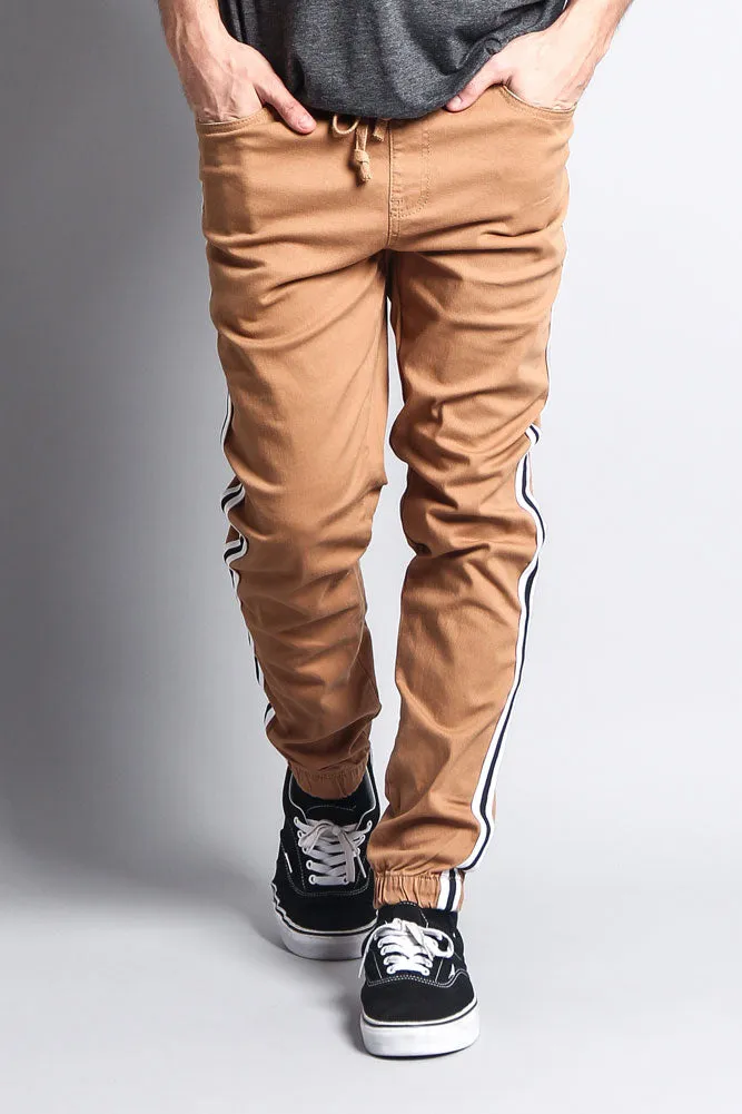 Men's Side Striped Band Joggers