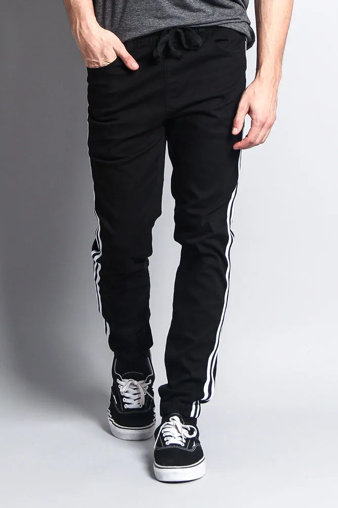 Men's Side Striped Band Joggers