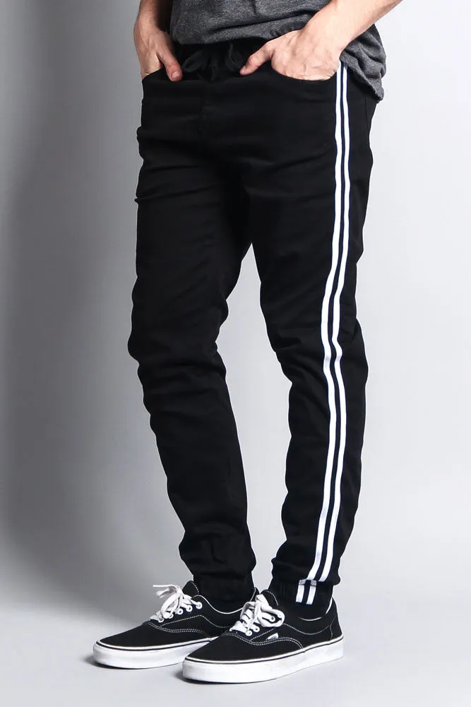 Men's Side Striped Band Joggers