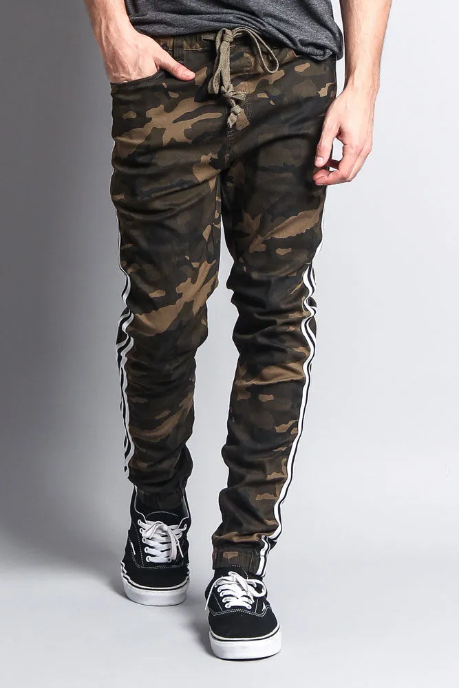 Men's Side Striped Band Joggers