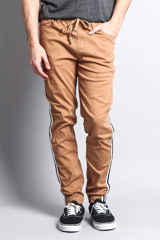 Men's Side Striped Band Joggers