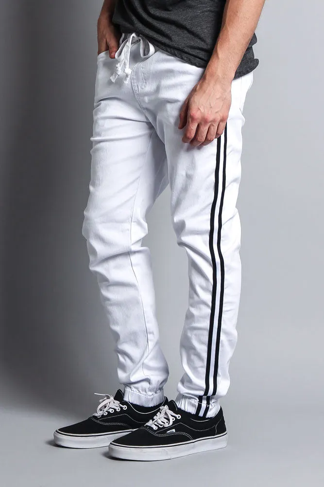 Men's Side Striped Band Joggers