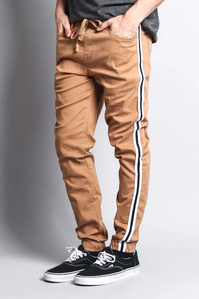 Men's Side Striped Band Joggers