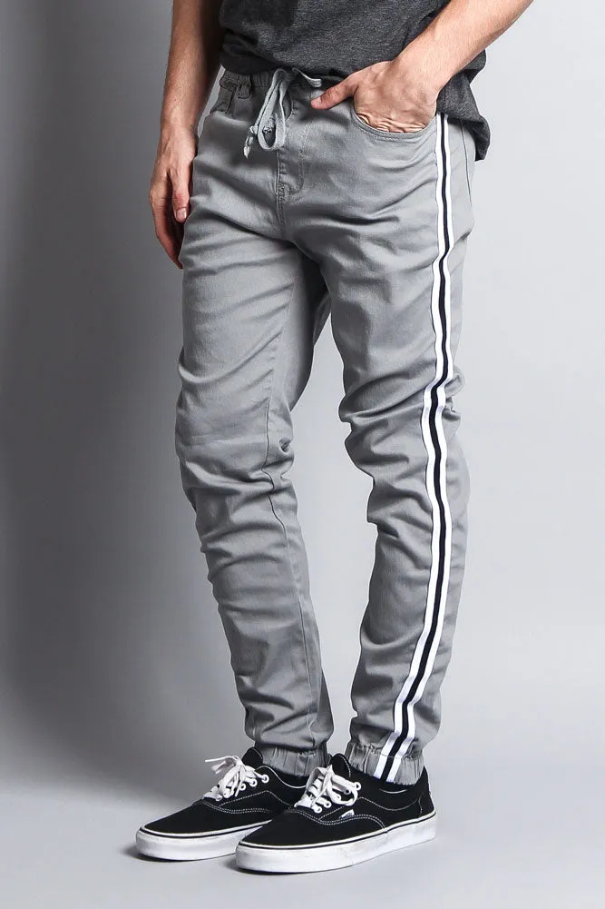 Men's Side Striped Band Joggers