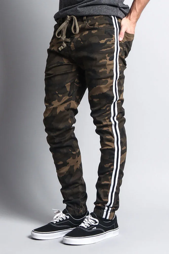 Men's Side Striped Band Joggers