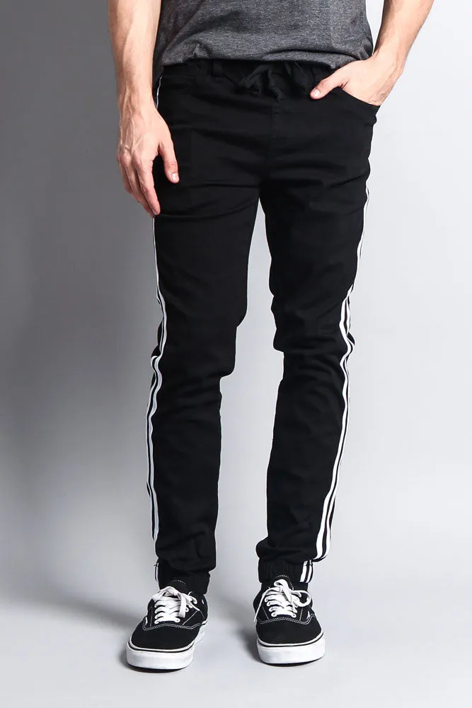 Men's Side Striped Band Joggers