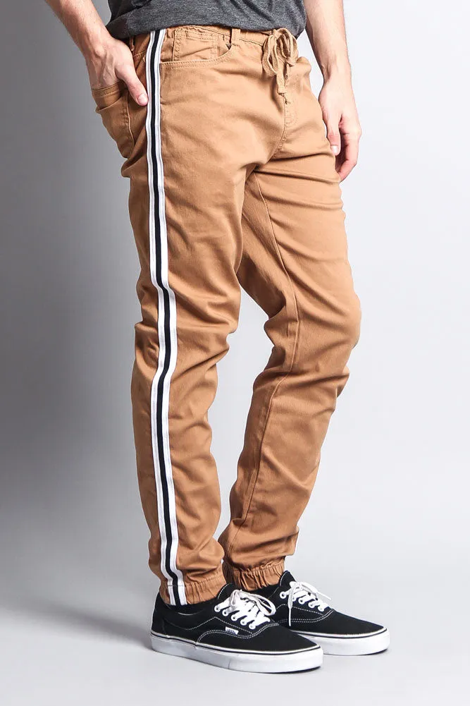 Men's Side Striped Band Joggers