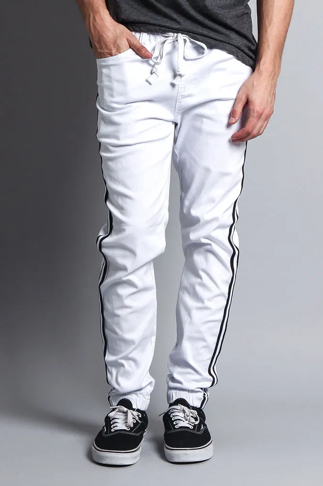 Men's Side Striped Band Joggers