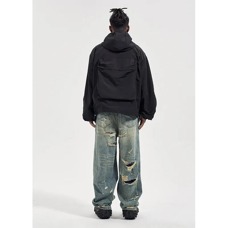 Men's Street Wear Wide Leg Jeans - Y2k Jeans - Retro Oversized Denim Trousers