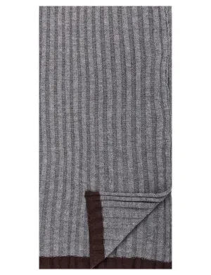 Men's Uptown Premium Knit Texture Ribbed Scarf