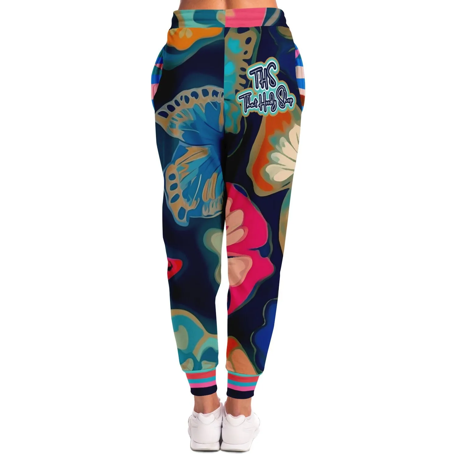 Midnight Butterfly Melody Eco-Poly Unisex Joggers