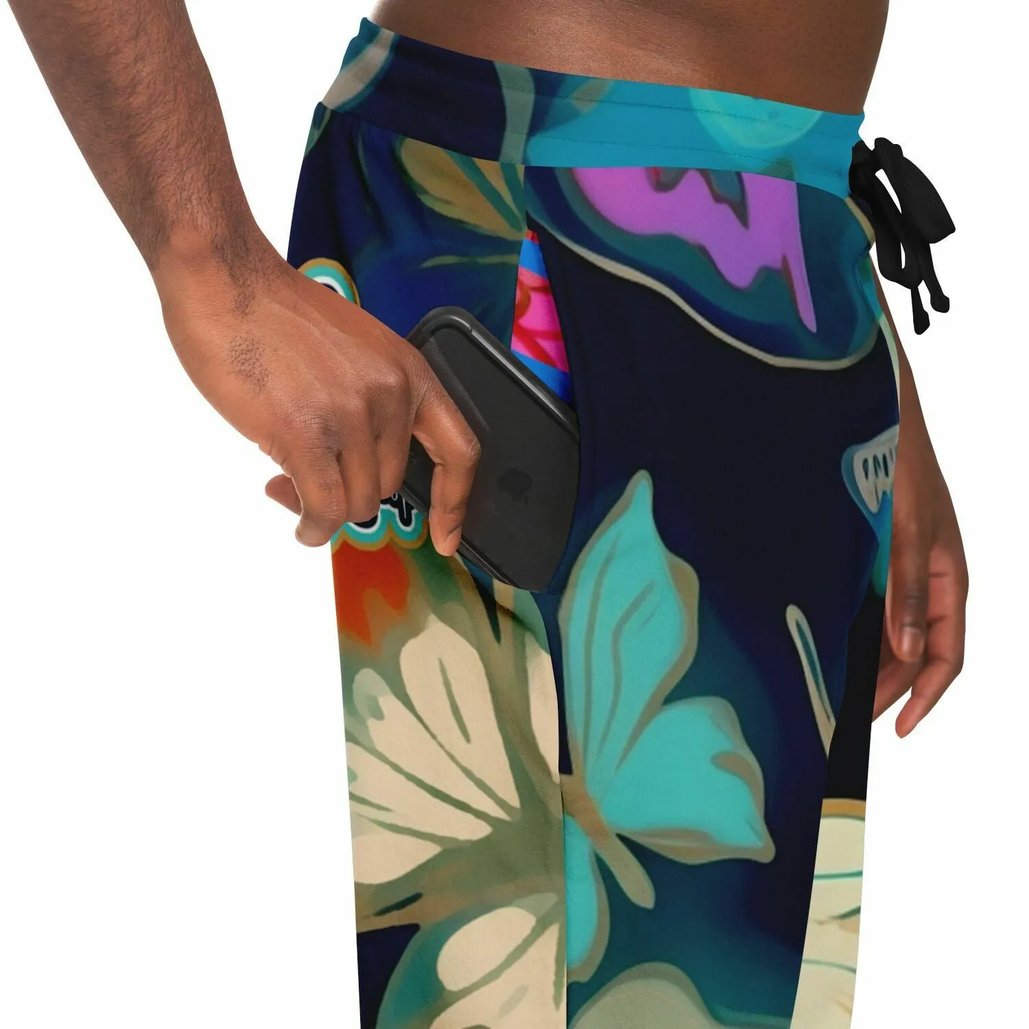 Midnight Butterfly Melody Eco-Poly Unisex Joggers