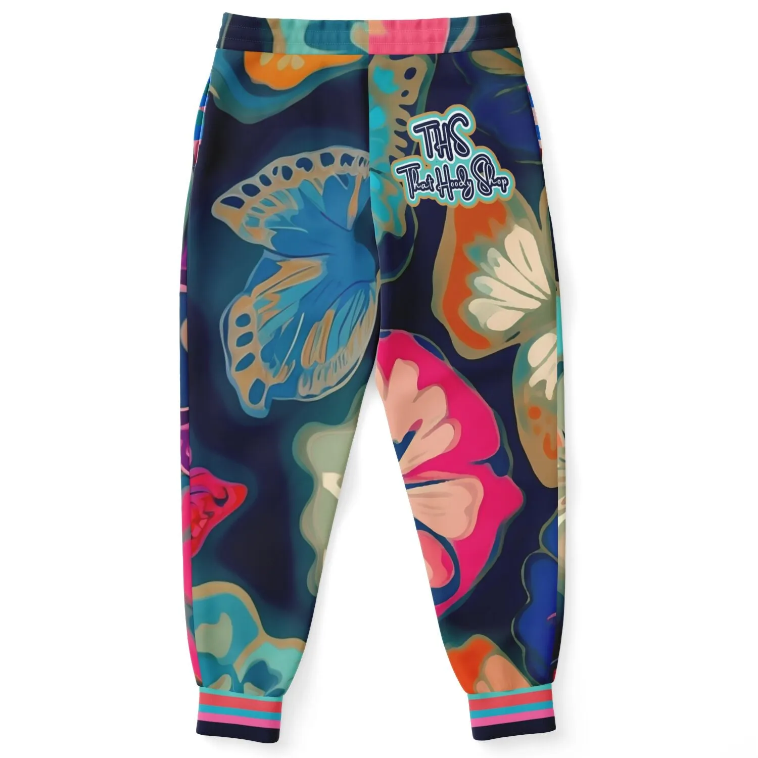 Midnight Butterfly Melody Eco-Poly Unisex Joggers