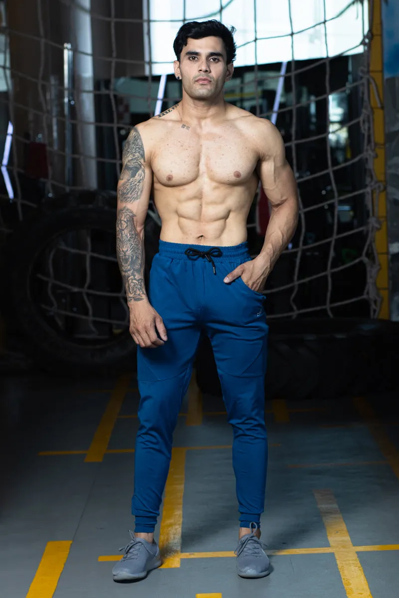 MINIMAL BUZZ Unstoppable Slim Fit Joggers- Airforce Blue