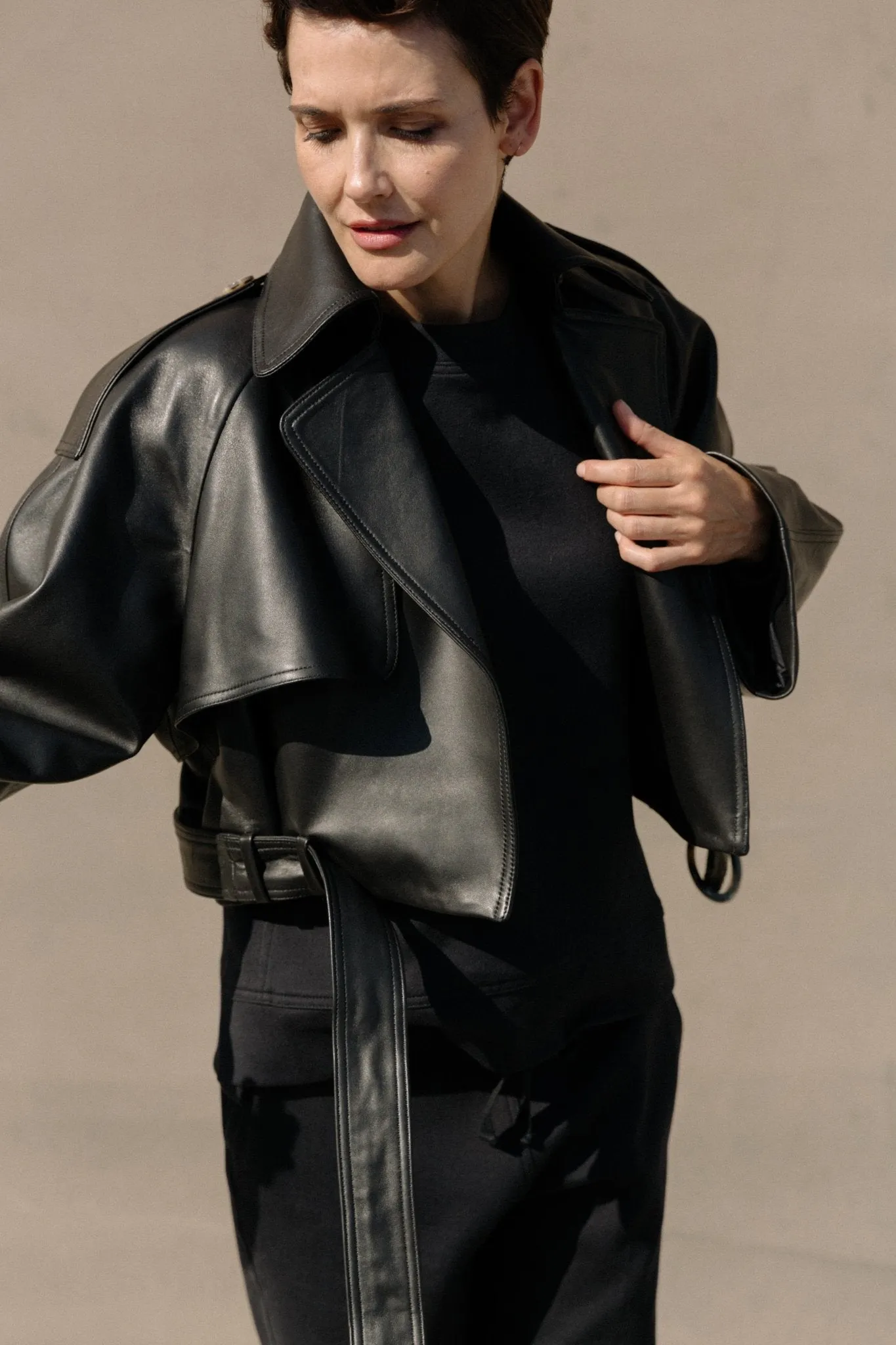 MOTO JACKET IN FRENCH LEATHER - PRE-ORDER AVAILABLE