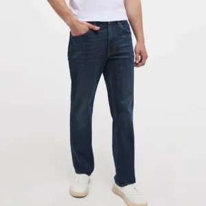 Mustang Tramper Straight Washed Jean | Dark Denim