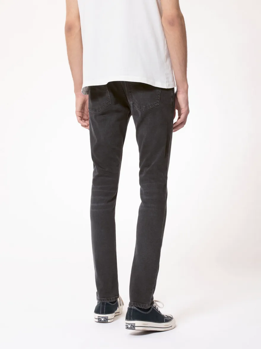 Nudie Jeans Tight Terry - Tight Fit Organic Jeans - Soft Black