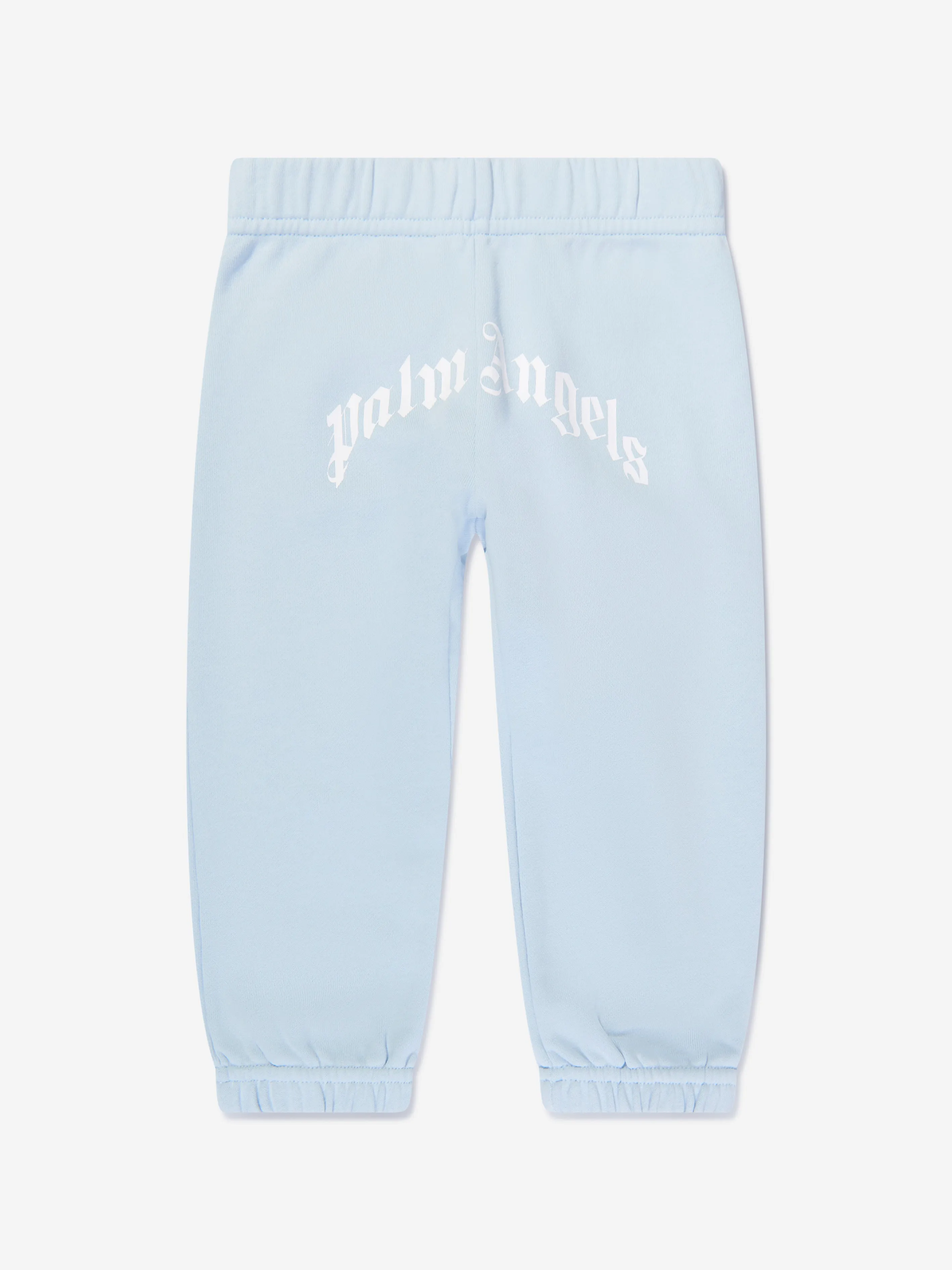 Palm Angels Baby Boys Curved Logo Joggers in Blue