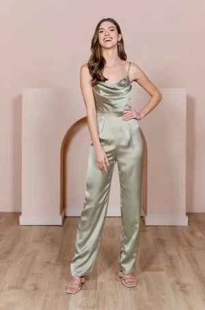 Parker Satin Jumpsuit | Made To Order