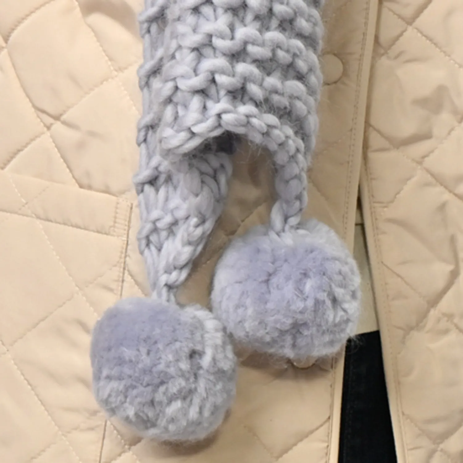 Pom Pom Scarf Knitting Kit