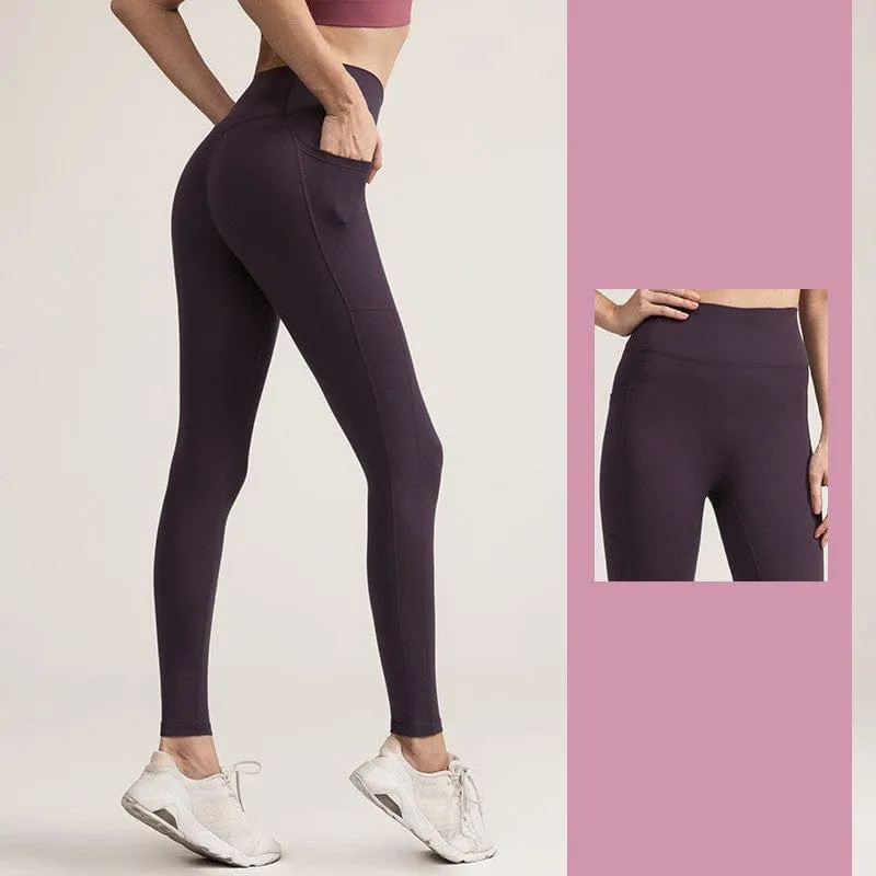 PowerThick High Waist Yoga Pants with Pockets